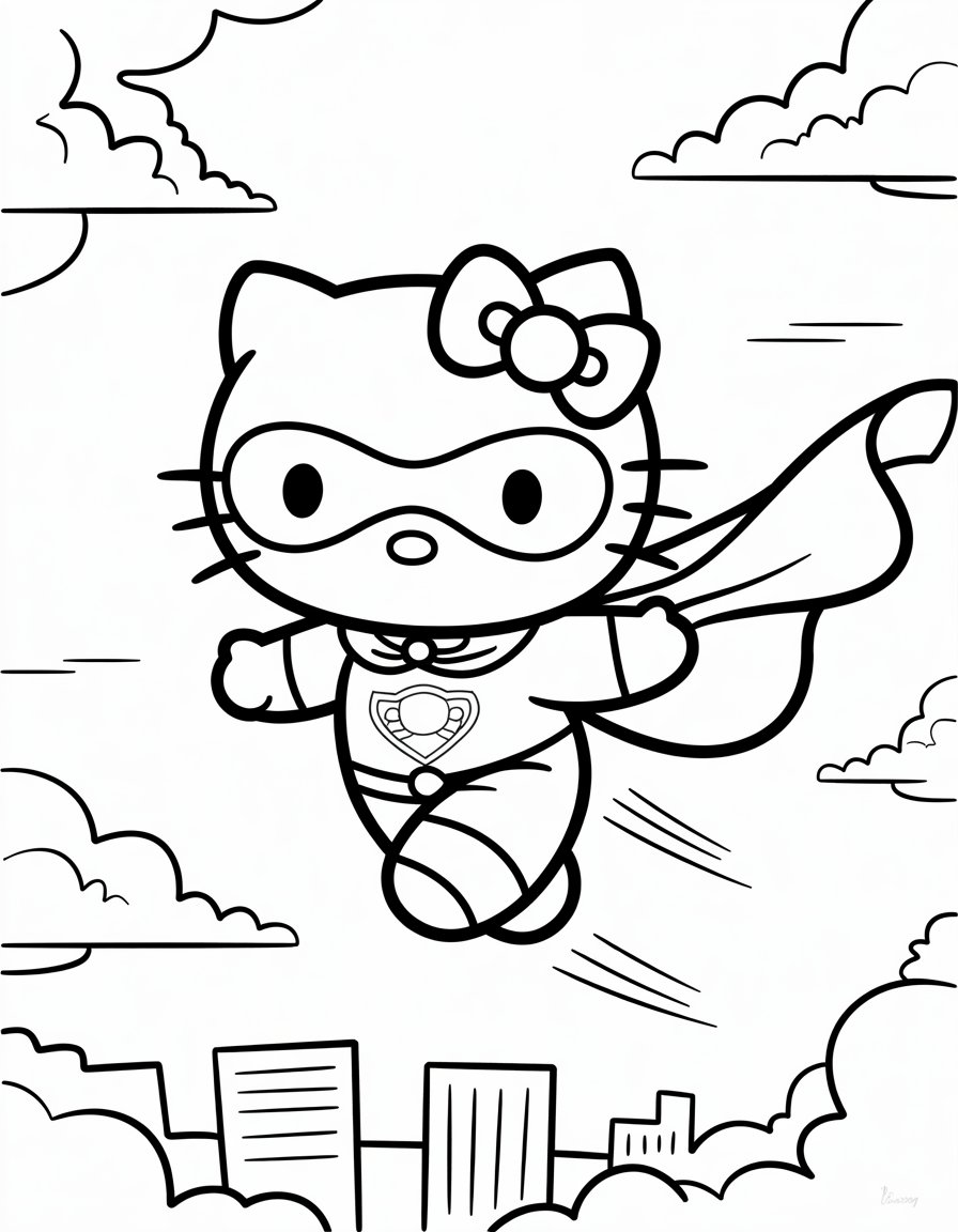 Superhero Hello Kitty